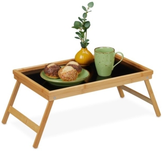 Klappbares Betttablett aus Bambus 10046367
