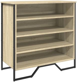 vidaXL Schuhregal, Holzwerkstoff, Sonoma-Eiche 80 x 38 x 78 cm, 848650