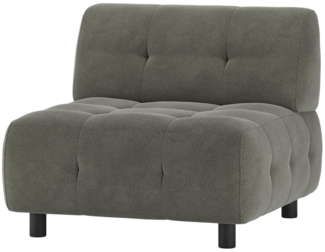 Modulsofa Louis Element aus gewebten Stoff, Grün