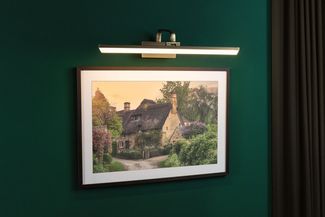 Paulmann 95570 LED Bilderleuchte Renan 3000K 600x210 mm 11W Altmessing