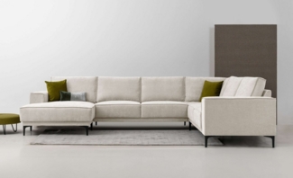 Places of Style Wohnlandschaft Oland, U-Form, im zeitlosem Design und hochwertiger Verabeitung
