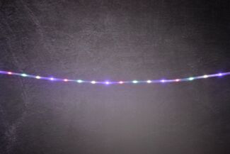 TrendLine LED-Lichterschlauch Mini Außen 10 m bunt (RGB) mit Timer, 8 Lichteffekten