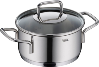 Silit Bratentopf Extra Cook, mit Glasdeckel, Edelstahl 18/10 (2-tlg), SiliTherm Universalboden, induktionsgeeignet, spülmaschinengeeignet