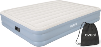 Avenli selbstaufblasende Luftmatratze / Luftbett 203 x 152 x 33 cm mit eingebauter Pumpe