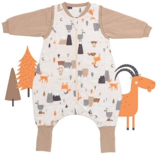 Schlummersack Kinderschlafsack Schlafsack mit Füßen und umklappbaren Bündchen, 3.5 Tog OEKO-TEX