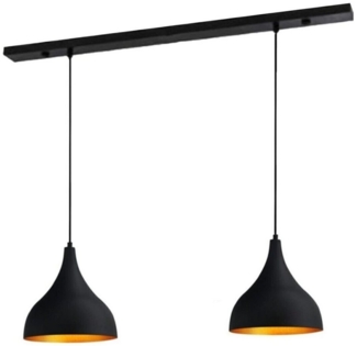 Bamyum Pendelleuchte Bamyum Pendelleuchte Schwarz, Adash, 3 Flammige Metall Ø26 cm Lampe, ohne Leuchtmittel