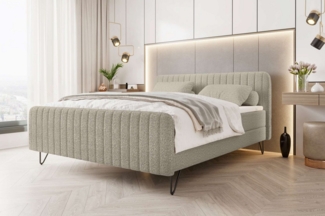 99rooms Boxspringbett Lucio (Schlafzimmerbett, Bett), 140/160/180x200 cm, Bonell-Box, TFK-Matratze, Topper, ohne Kissen