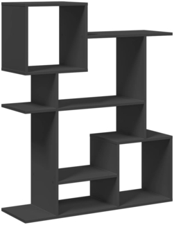 vidaXL Raumteiler-Bücherregal Schwarz 92x29x112 cm Holzwerkstoff 858121
