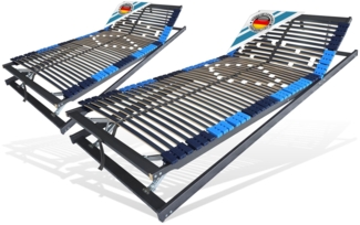 Setangebot: 2x Lattenrost 100x200cm , mit Schulteranpassung 42 Leisten Kopf & Fußverstellung