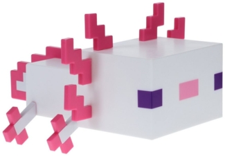 Paladone Minecraft Axolotl Licht | Dekorieren Sie Ihren Schreibtisch oder Nachttisch | Betrieben mit 3X AA Batterien