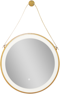 Sanotechnik Spiegel mit indirekter Beleuchtung Hanger, gold, 60x60 cm