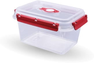 Vorratsdose für Lebensmittel ( 1500 ml ) - Rot - Frischhaltedosen Lunchbox, BPA-Frei luftdicht, Aufbewahrungsbox Meal Prep Box, Schale