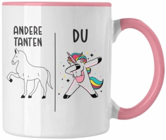 Trendation Tasse Trendation - Beste Tante Geschenk Tasse mit Spruch Kaffeetasse für Tan