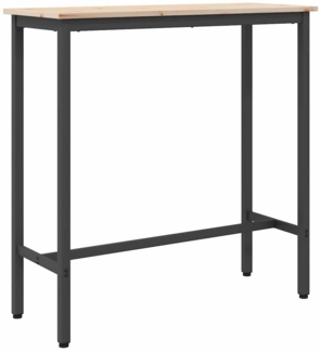 vidaXL Tisch Natur 100 x 40 x 101 cm Ingenieure Holz und Stahl 873782