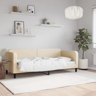 vidaXL Tagesbett Creme 80x200 cm Stoff 354032