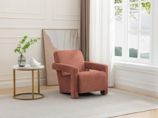 Vente-unique - Sessel - Strukturstoff - Terracotta - ISPARTA