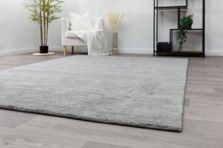 Gabbeh Teppich Jaipur, Farbe: Grau, Größe: 70x140 cm