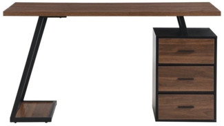 Flieks Schreibtisch (1 Tisch), Computertisch mit 1 Ablage Bürotisch Gamingtisch 138,5*58*75cm