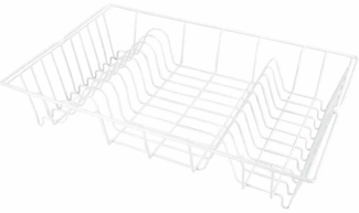 METALTEX 320145014 Germatex Spülkorb 48 x 30 cm, plastifiziert, weiß / Geschirrkorb / Abtropfgestell