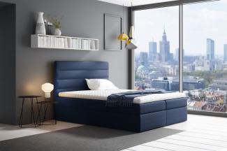 Boxspringbett LUCA 120x200 cm Blau