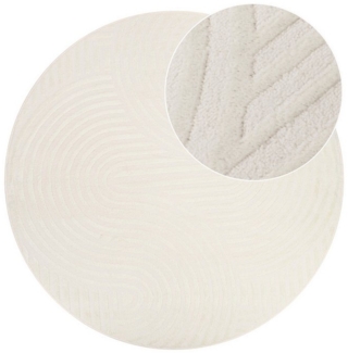 Tapiso Teppich HYGGE, rund, Höhe: 9 mm, Wohnzimmer, Schlafzimmer, pflegeleicht