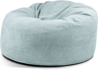 Schaumstoffsitzsack ‘OM 135‘, Bezugstoff - Waves, 100% Polyester, Mint, 90x135x135 cm.