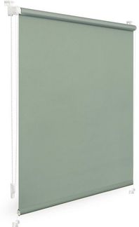 Lichtblick Verdunklungsrollo Barcelona 80x200 cm (BxL) Salbei Verspannt; Klemm- und schraubbar; Thermofunktion