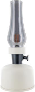 Schwaiger LED Akku-Tischleuchte Retro weiß 28 cm warm dimmbar