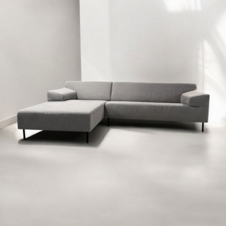 freistil ROLF BENZ Ecksofa ROLF BENZ Ecksofa Freistil 180 links Stoff grau 260 cm