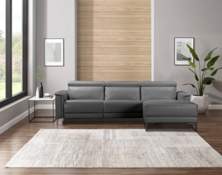 Places of Style Ecksofa Lund, L-Form, 261cm, man. o. elektr. Relaxfunktion (mit USB-A), und Kopfteilverstellung