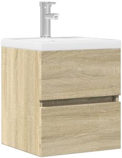 Waschbeckenunterschrank Sonoma-Eiche 41x38,5x45cm Holzwerkstoff