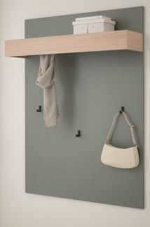 Garderobenpaneel Center in Salbei und Eiche 100 cm