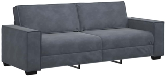 vidaXL 3-Sitzer-Sofa Dunkelgrau 180 cm Samt 4105031