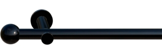 indeko Gardinenstange Colombes, Ø 20 mm, 1-läufig, Wunschmaßlänge, verschraubt, Komplett-Set inkl. Montagematerial