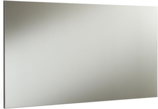 Wandspiegel >White< in grau - 120x65x2cm (BxHxT)