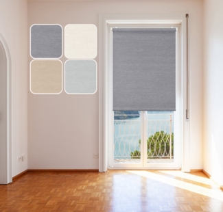 Rollo Rollo "Scandi" - Tageslichtrollo in natürlichen, skandinavischen Farbe, DomDeco, Klemm- oder Schraubmontage