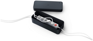 Durable Cavoline Box L Kabelgehäuse Tisch/Bank Kunststoff Gummi Graphit