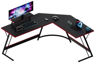 Furnicopia Eckschreibtisch L-Form Spedition Schreibtisch Computer Schreibtisch Spieltisch 130cm