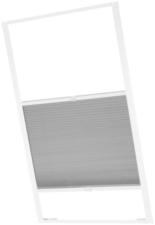 ventanara Dachfensterplissee Dachfenster passend für Velux Fenster Grau S06