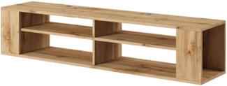 Selsey 'Wall' TV-Schrank mit 4 Fächern, Holzoptik Eiche , 140 cm