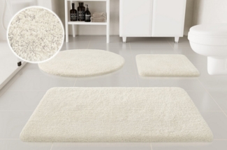 OTTO home Badematte Kaarin, Höhe 30 mm, rutschhemmend beschichtet, schnell trocknend, Polyester, rechteckig, Badteppich, getuftet, flauschig, hochflor, große Farbauswahl
