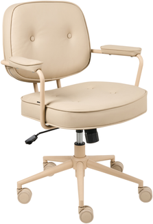 Schreibtischstuhl PARAMUS Kunstleder Beige