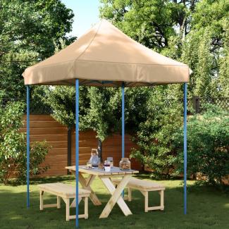 vidaXL Partyzelt Faltbar Pop-Up Beige 200x200x306 cm 4004983