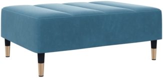 vidaXL Fußhocker Blau 77x55x31 cm Samt 4007392