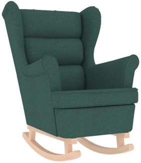 vidaXL Schaukelsessel Dunkelgrün 74x90x102 cm Stoff 4016924