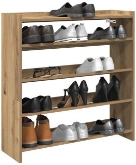 vidaXL Schuhregal Artisan-Eiche 80x25x81 cm Holzwerkstoff 859913