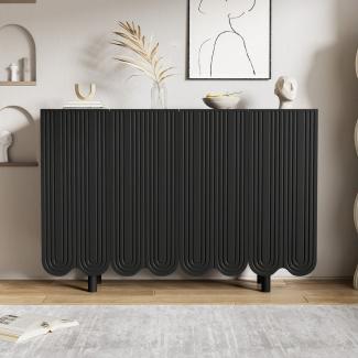 Merax Sideboard, mit 4 Türen,Kommode,Wohnzimmerschrank,Buffet,B:120cm