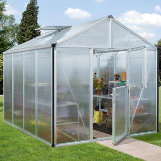 Vitavia Gewächshaus "Zeus 8100", aluminium eloxiert, 8,1 m²,16 mm HKP