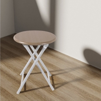 Linder Exclusiv GmbH Sitzhocker Küchenhocker Ø 30 x 45cm (H), klappbar, platzsparend, Klapphocker