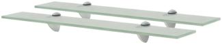 vidaXL Schwebende Regale 2 Stk. Glas 60x20 cm 8 mm [3051537]